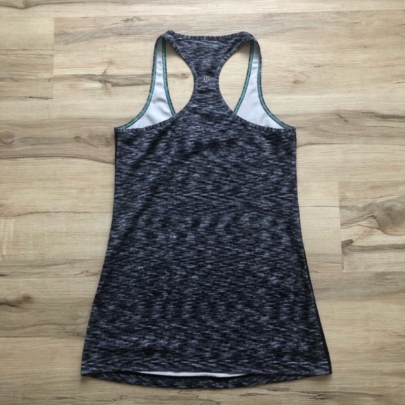Women's Gray Racerback Tank Top - Picture 2 of 6